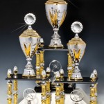 Columnar cup gold/silver